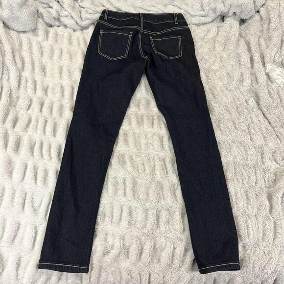 Rebel By Right Jeans Women 5 Skinny Dark Wash Stretch Mid Rise Denim Everyday - Picture 2 of 7